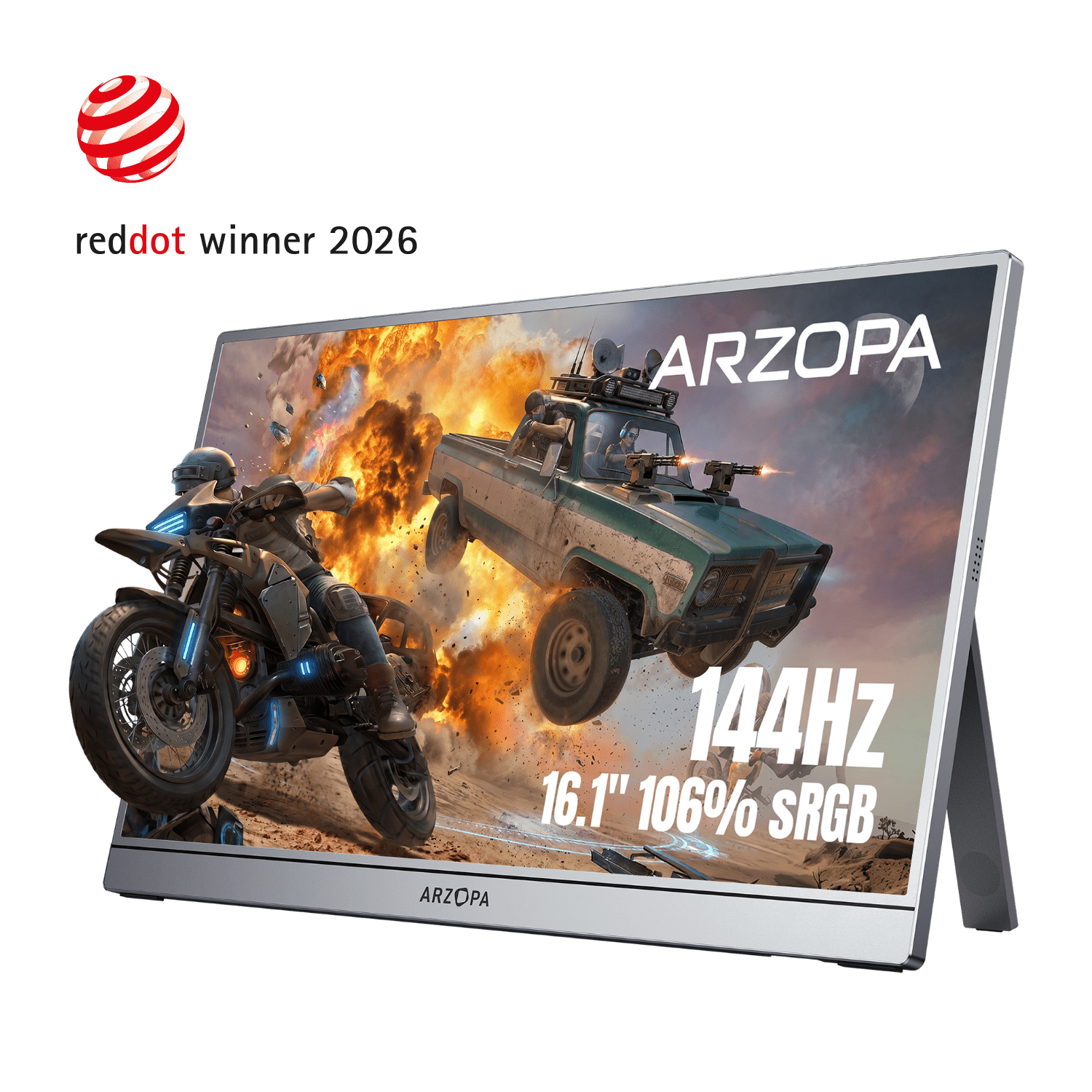 144hz Monitor Portátil Gamer Arzopa Z1FC - 16,1 polegadas 100%sRGB