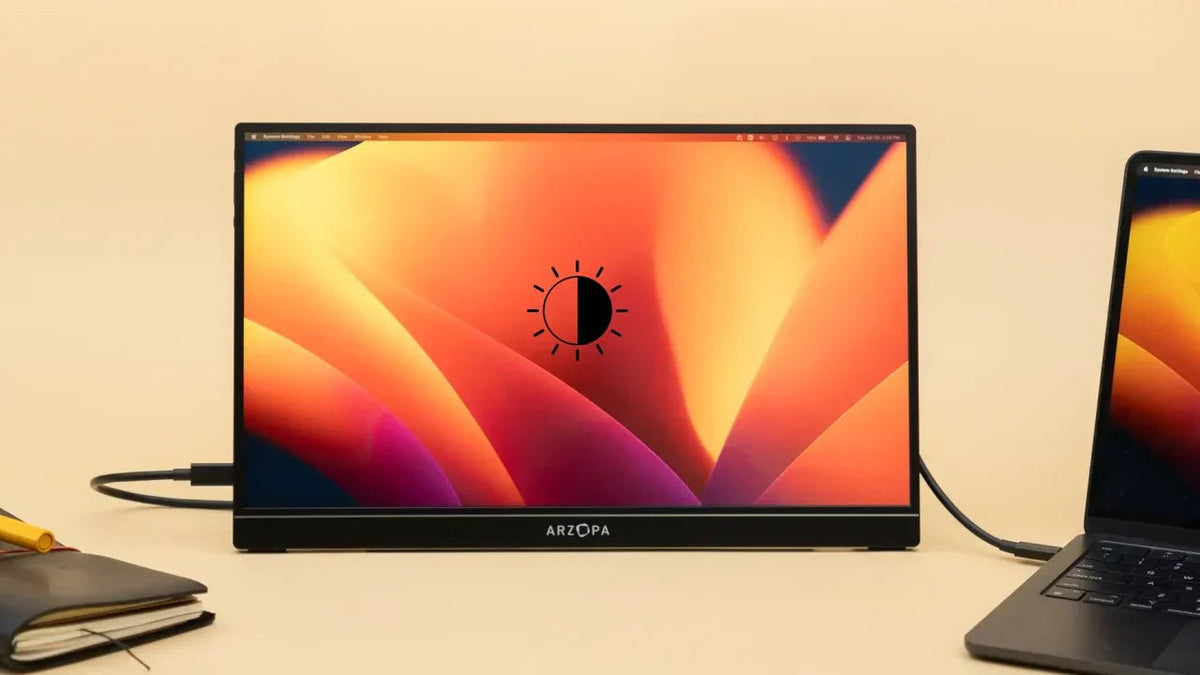 Como ajustar o brilho no seu monitor portátil ARZOPA - ARZOPA/BR