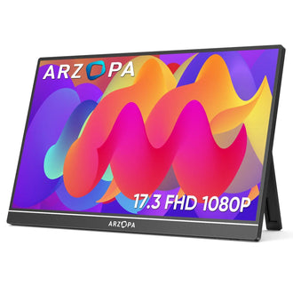 Arzopa A1M 17,3'' Ultrafino Monitor Portátil - 1080P FHD, IPS Tela Extendida