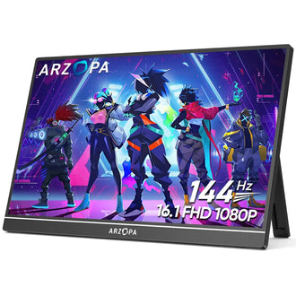 Arzopa Z1FC 144hz Monitor Portátil Gamer - 16,1 polegadas 100%sRGB IPS FHD