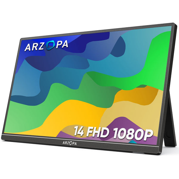Monitor Portátil Ultra Fino Arzopa A1S | Tela FHD 1080P de 14” | 0.6kg