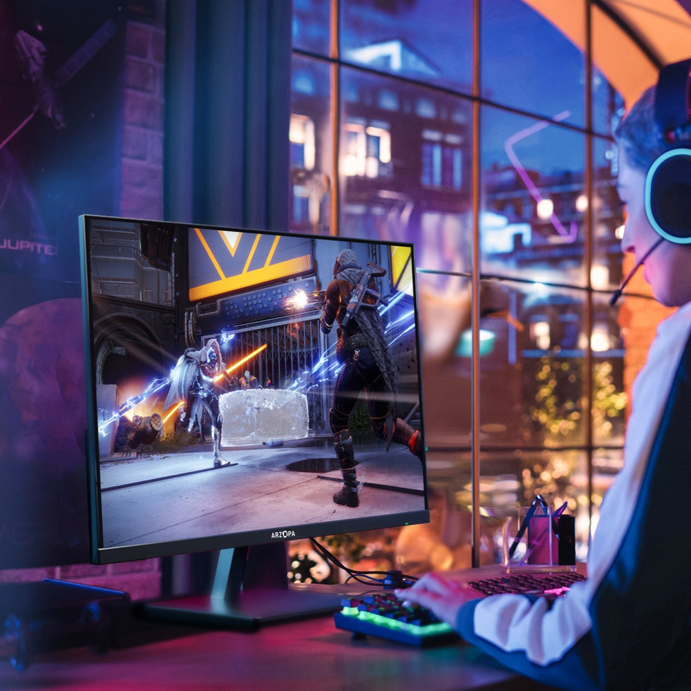 Monitor Gamer: Tela FAST-IPS QHD 180Hz – ARZOPA/BR