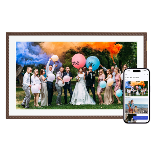 ARZOPA D15 15.6” WiFi Porta - Retrato Digital | Design Retro Marrom e Tela Anti - Reflexo - ARZOPA/BR