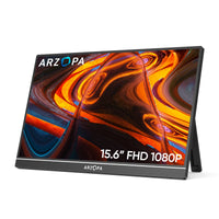 Arzopa A1 Monitor Portátil para Trabalho | 15,6” FHD, 1080P, IPS, 60Hz, Mini-HDMI/USB-C
