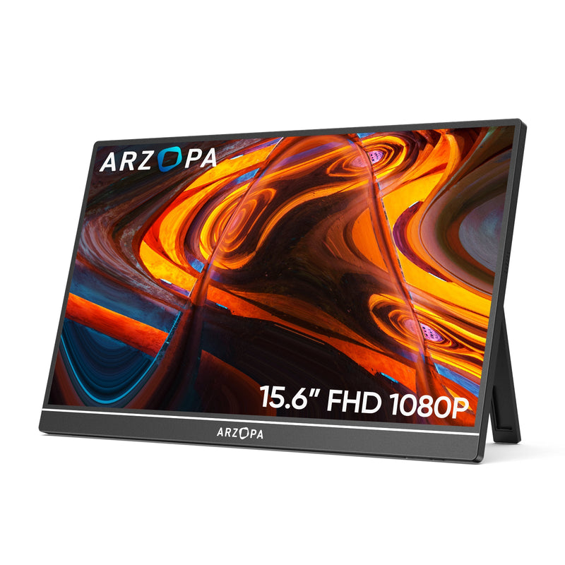 Arzopa A1 Monitor Portátil Trabalho | 15.6” FHD, 1080P, IPS, 60Hz, Mini - HDMI/USB - C - ARZOPA/BR
