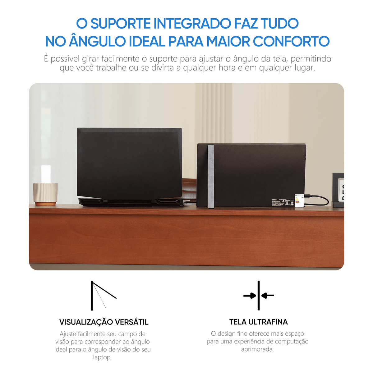 Arzopa A1S Ultrafino Monitor Portátil | 14” FHD 1080P - ARZOPA/BR
