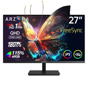 ARZOPA M1RC - 27" 180Hz 2K QHD Gaming Monitor - ARZOPA/BR