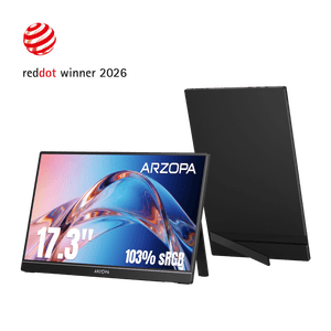 Arzopa A1M 17,3'' Ultrafino Monitor Portátil - 1080P FHD, IPS Tela Extendida - ARZOPA/BR