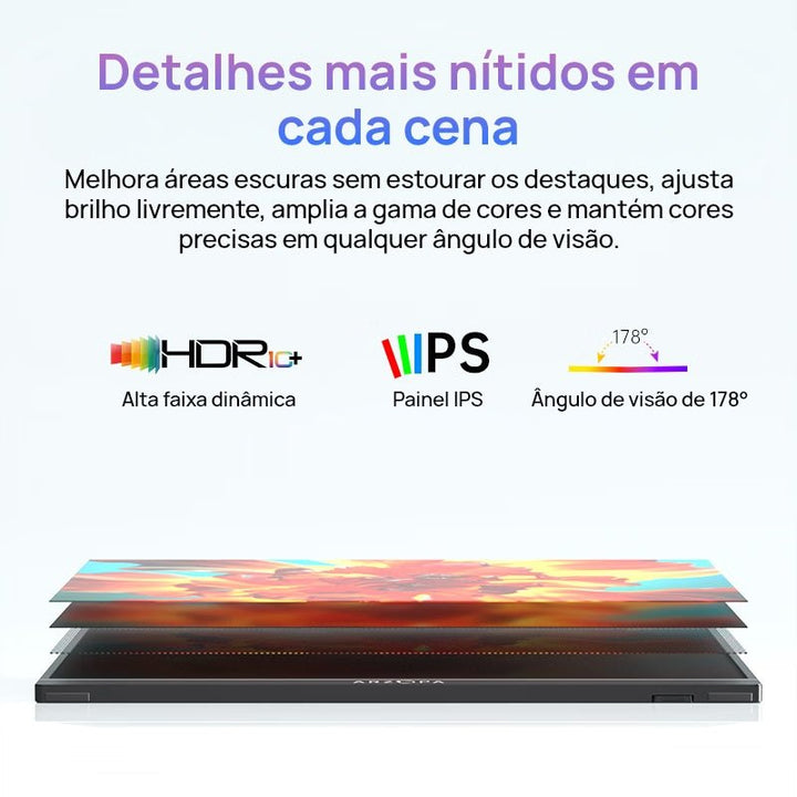 Arzopa A1M 17,3'' Ultrafino Monitor Portátil - 1080P FHD, IPS Tela Extendida - ARZOPA/BR