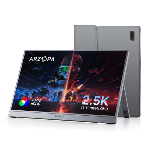 Arzopa Z3FC 16.1'' 180hz Monitor Portátil Gamer 2K QHD - Com Bolsa Brinde - ARZOPA/BR
