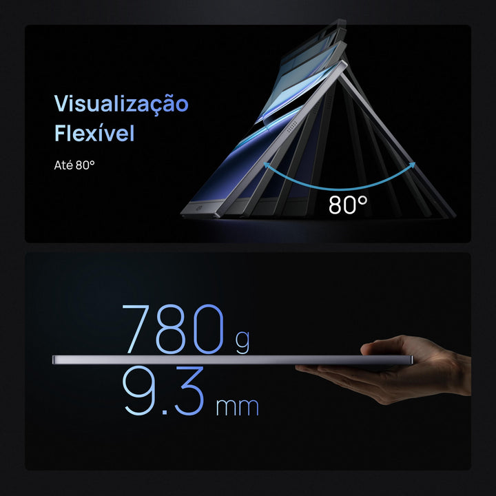 Arzopa Z1FC 16.1'' 144hz IPS Cinza Monitor Portátil Gamer - Com Bolsa Brinde - ARZOPA/BR
