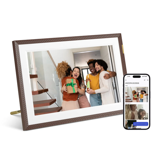 Porta-retratos digital Arzopa 10.1″ com tela Full HD IPS e Wi-Fi