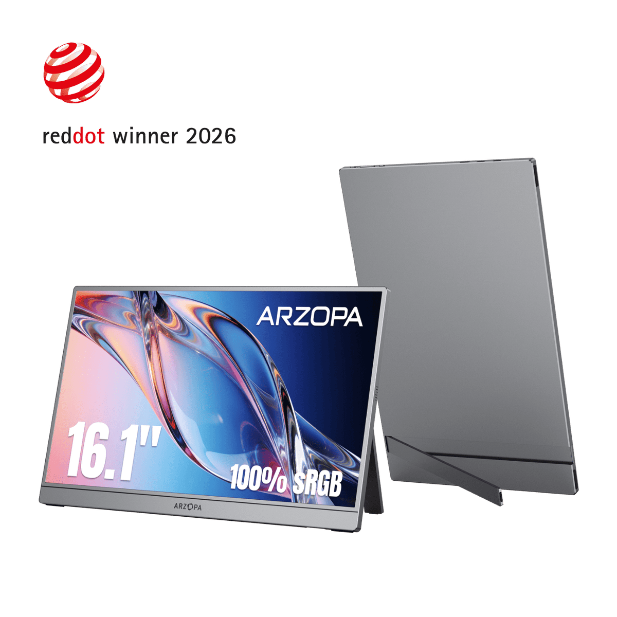 Arzopa A1M 17,3'' Ultrafino Monitor Portátil - 1080P FHD, IPS Tela Extendida - ARZOPA/BR