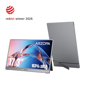 Arzopa A1M 17,3'' Ultrafino Monitor Portátil - 1080P FHD, IPS Tela Extendida - ARZOPA/BR