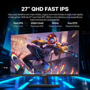 ARZOPA M1RC-27" 180Hz 2K QHD Monitor Gamer - ARZOPA/BR