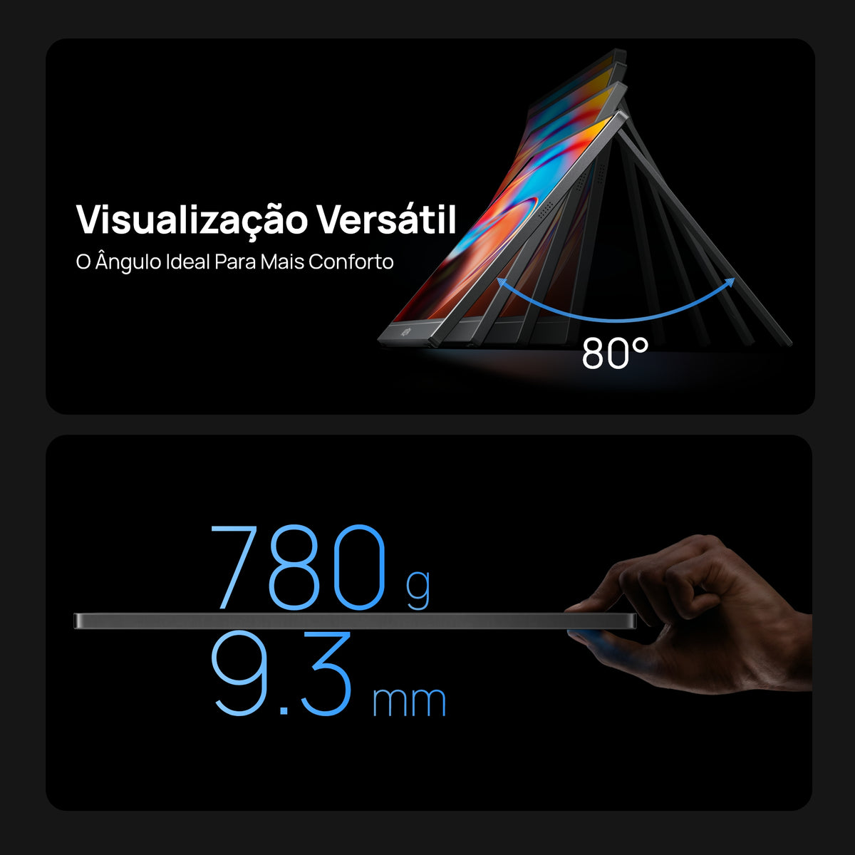 Arzopa Z1C Monitor Portátil - 16.1" Full HD 1080P Extensor de Monitor 100% sRGB - ARZOPA/BR
