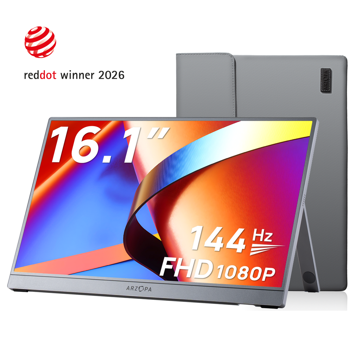 kaung si thu様　ARZOPA 16.1インチ144Hzモニター Novo Monitor Portátil Arzopa Z1FC Cinza Espacial 144Hz – 16,1