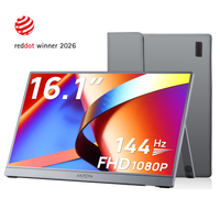 Arzopa Z1FC 16.1'' 144hz IPS Cinza Monitor Portátil Gamer - Com Bolsa Brinde