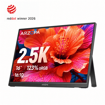 Arzopa Z1RC - 2,5K Monitor Portátil De 16 Polegadas QHD 500nits Com Tela IPS - ARZOPA/BR