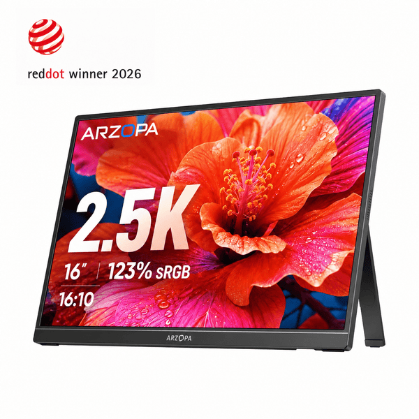 144hz Monitor Portátil Gamer Arzopa Z1FC - 16,1 polegadas 100%sRGB