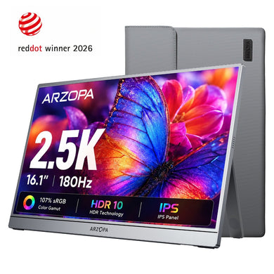 Arzopa Z3FC 16.1'' 180hz Monitor Portátil Gamer 2K QHD - Com Bolsa Brinde