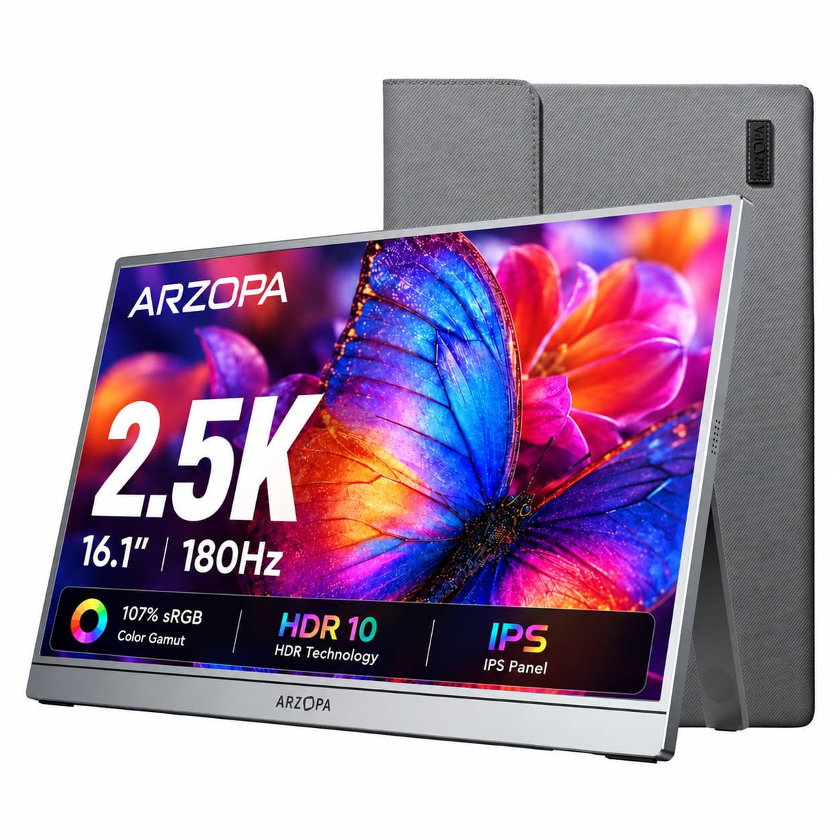 Arzopa Z3FC 16.1'' 180hz Monitor Portátil Gamer 2K QHD - Com Bolsa Brinde - ARZOPA/BR