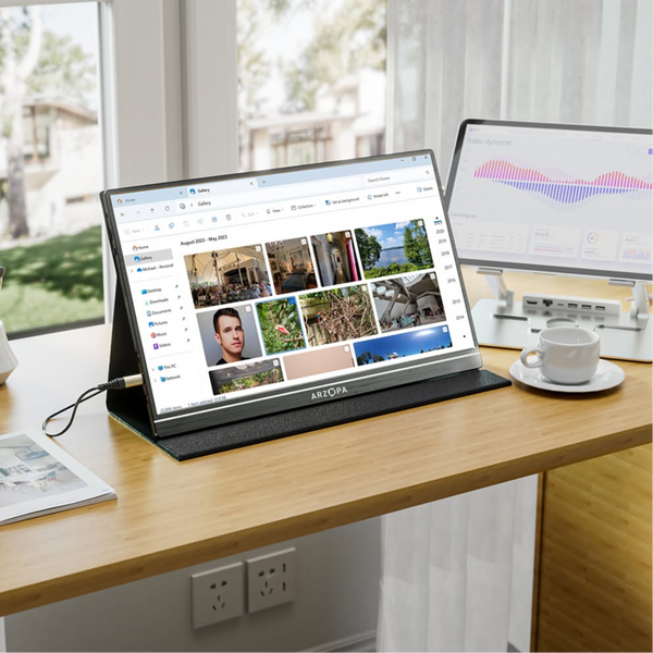 Monitor Portátil para Trabalho Arzopa A1 - 15,6” FHD 1080P para ...