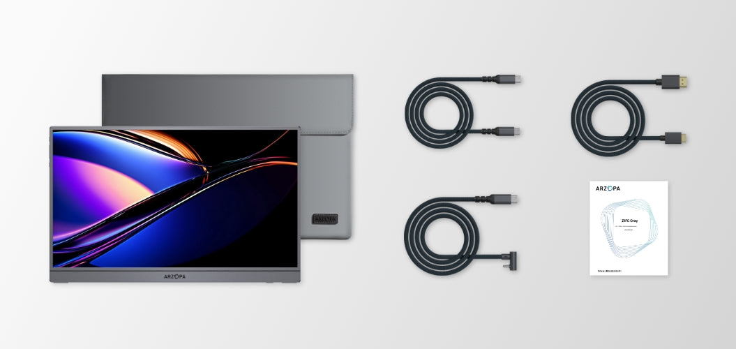 Novo Monitor Portátil Arzopa Z1FC Cinza Espacial 144Hz – 16,1
